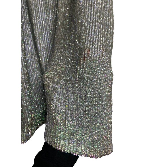 **NWT (flaw) Retrofete Denisa Sequin V-Neck Sleeveless Cocktail Dress-sz Medium - Picture 4 of 16